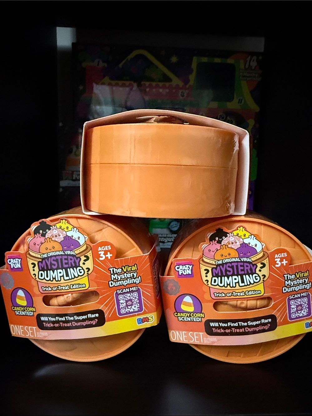3 pack RMS  Dumpling Trick-or-Treat Edition Candy Corn Scented Surprise
